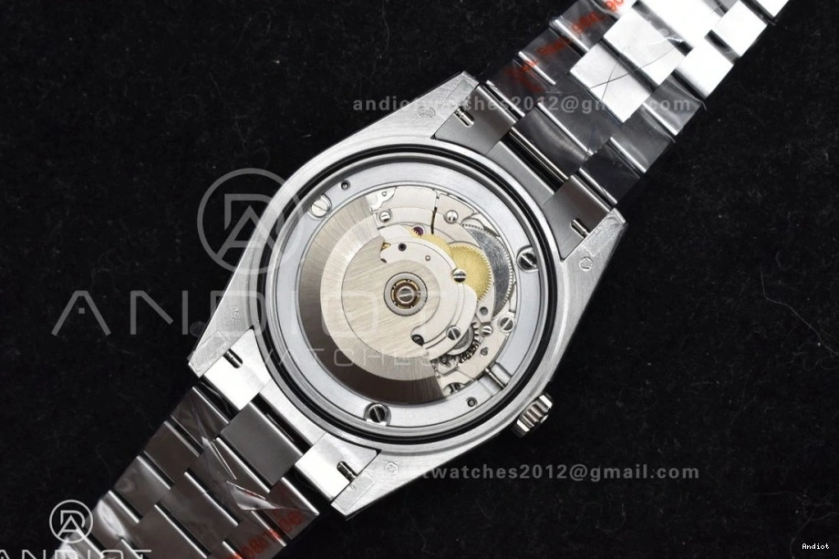 904L A2836 (Gain DayDate Dial SS Weight) President 40 V4 on Black Best Edition Steel Bracelet Blue QF 0503